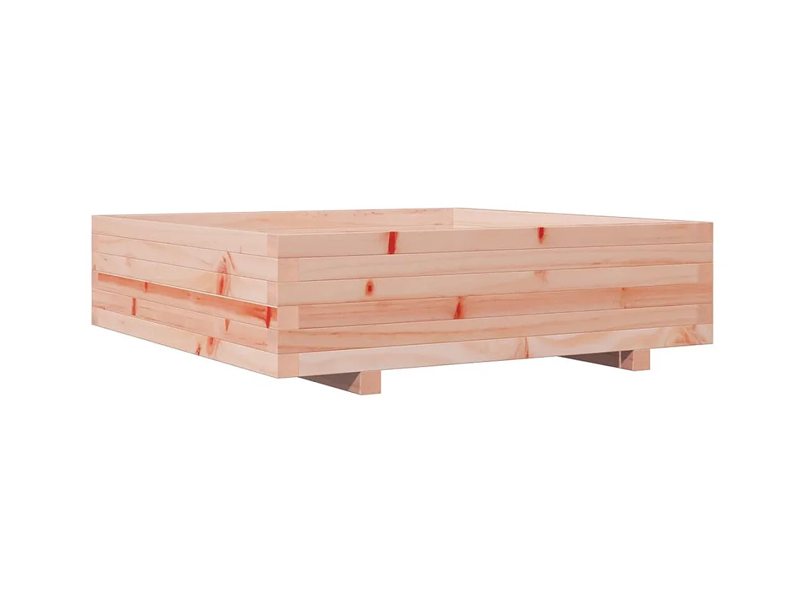 Jardinière bac lit surélevé bois marron 90 x 90 x 45438 cm 02_0038050