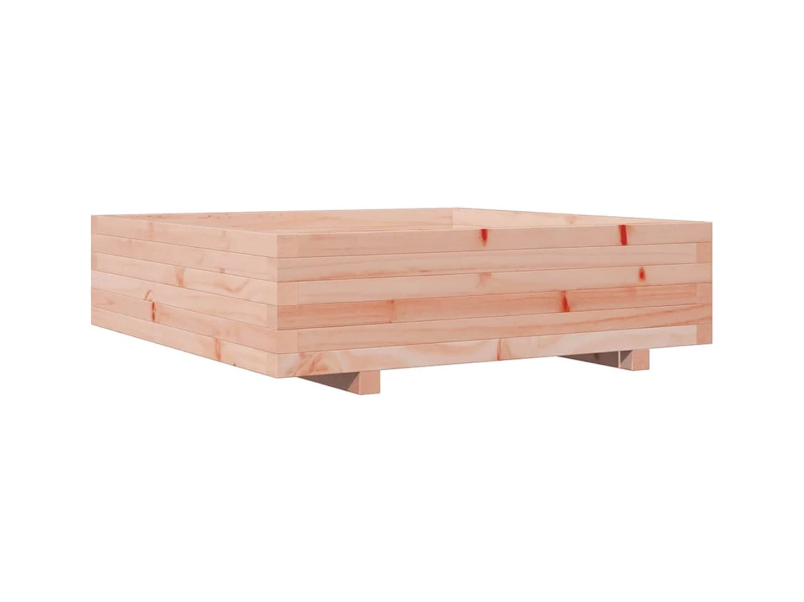 Vassoio per fioriera aiuola rialzata piante fiori terrazza giardino 90 x 90 x 26,5 cm legno massello marrone Douglas 02_0038050