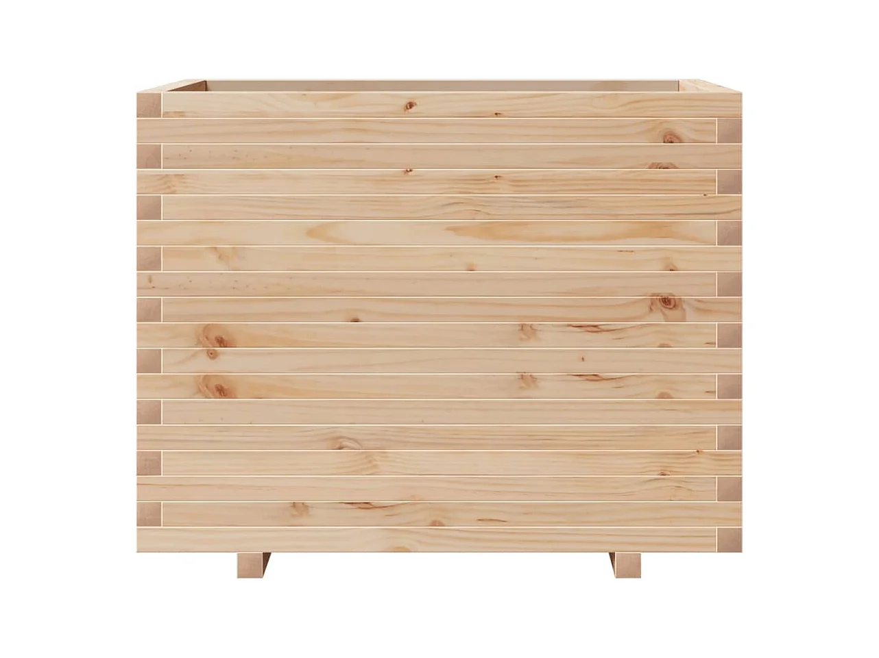 Jardinière bac lit surélevé bois marron 90 x 60 x 72 cm 02_0038036