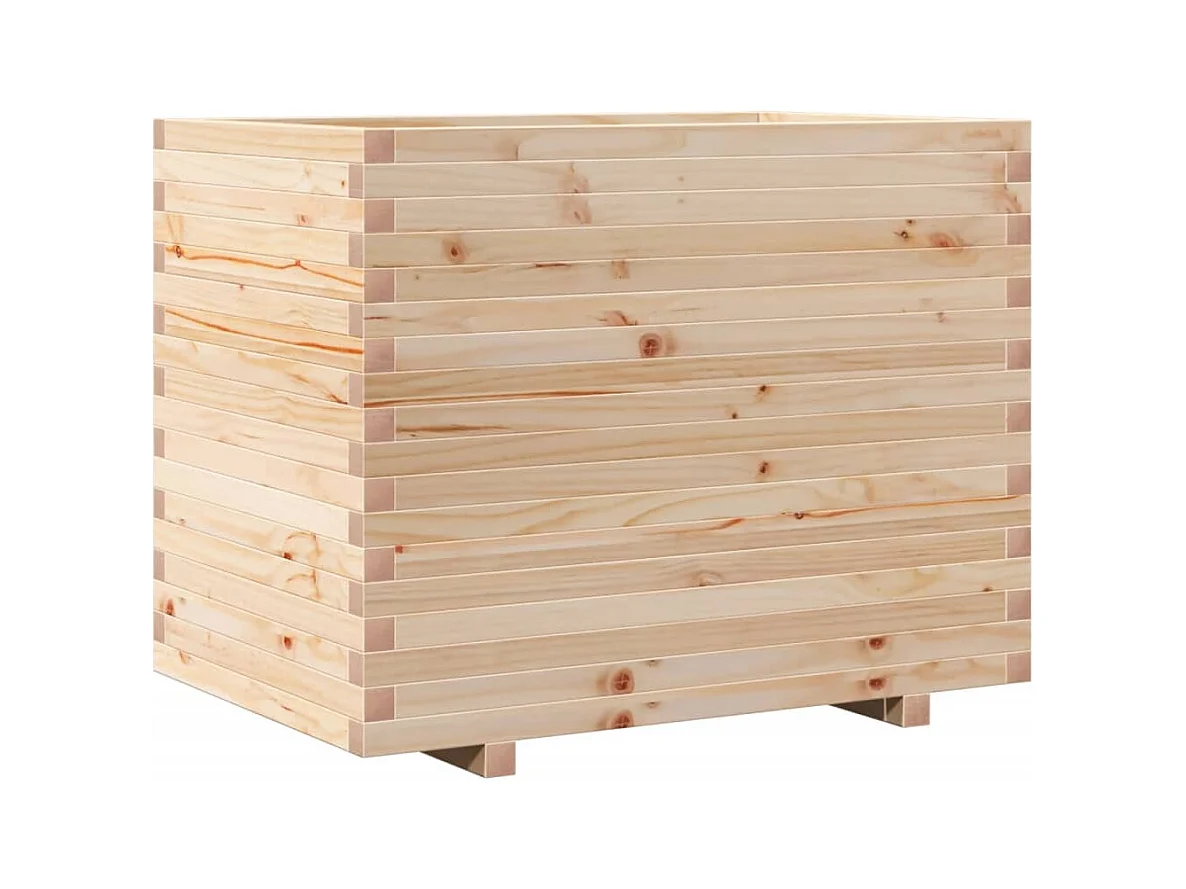 Jardinière bac lit surélevé bois marron 90 x 60 x 72 cm 02_0038036