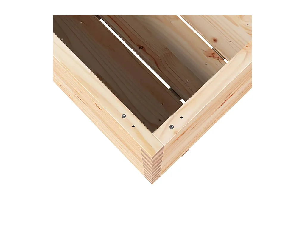 Jardinière bac lit surélevé bois marron 90 x 60 x 72 cm 02_0038036