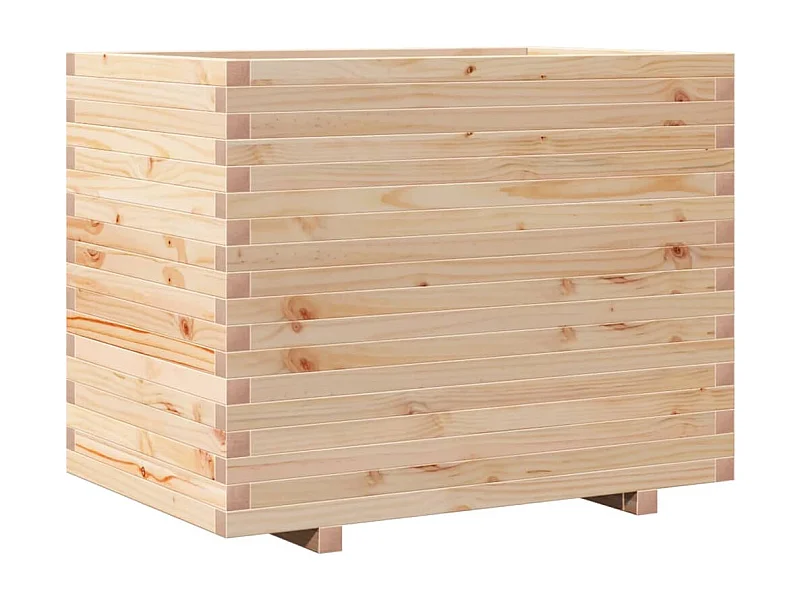 Jardinière bac lit surélevé bois marron 90 x 60 x 72 cm 02_0038036