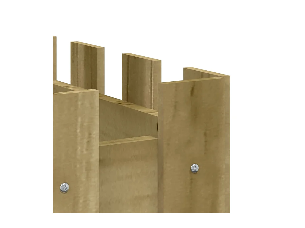 Jardinière bac lit surélevé bois marron 150 x 30 x 30 cm 02_0039814