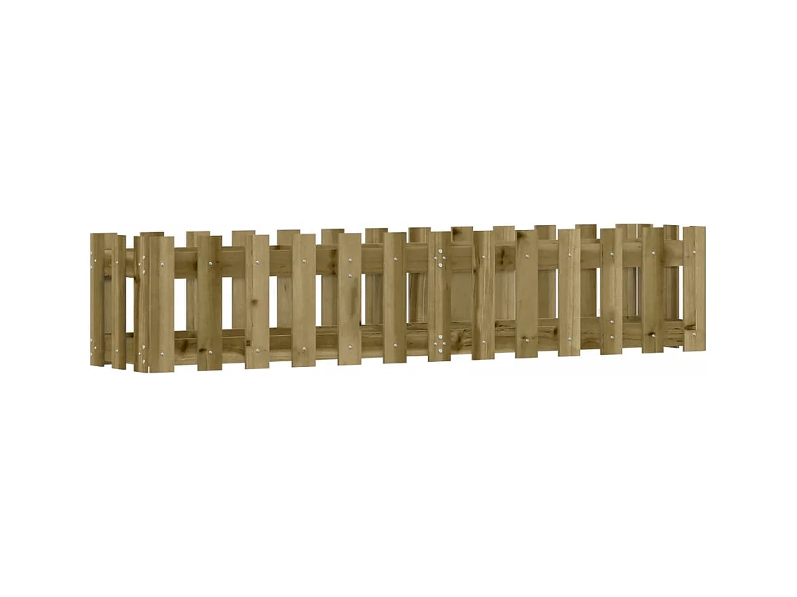 Jardinière bac lit surélevé bois marron 150 x 30 x 30 cm 02_0039814