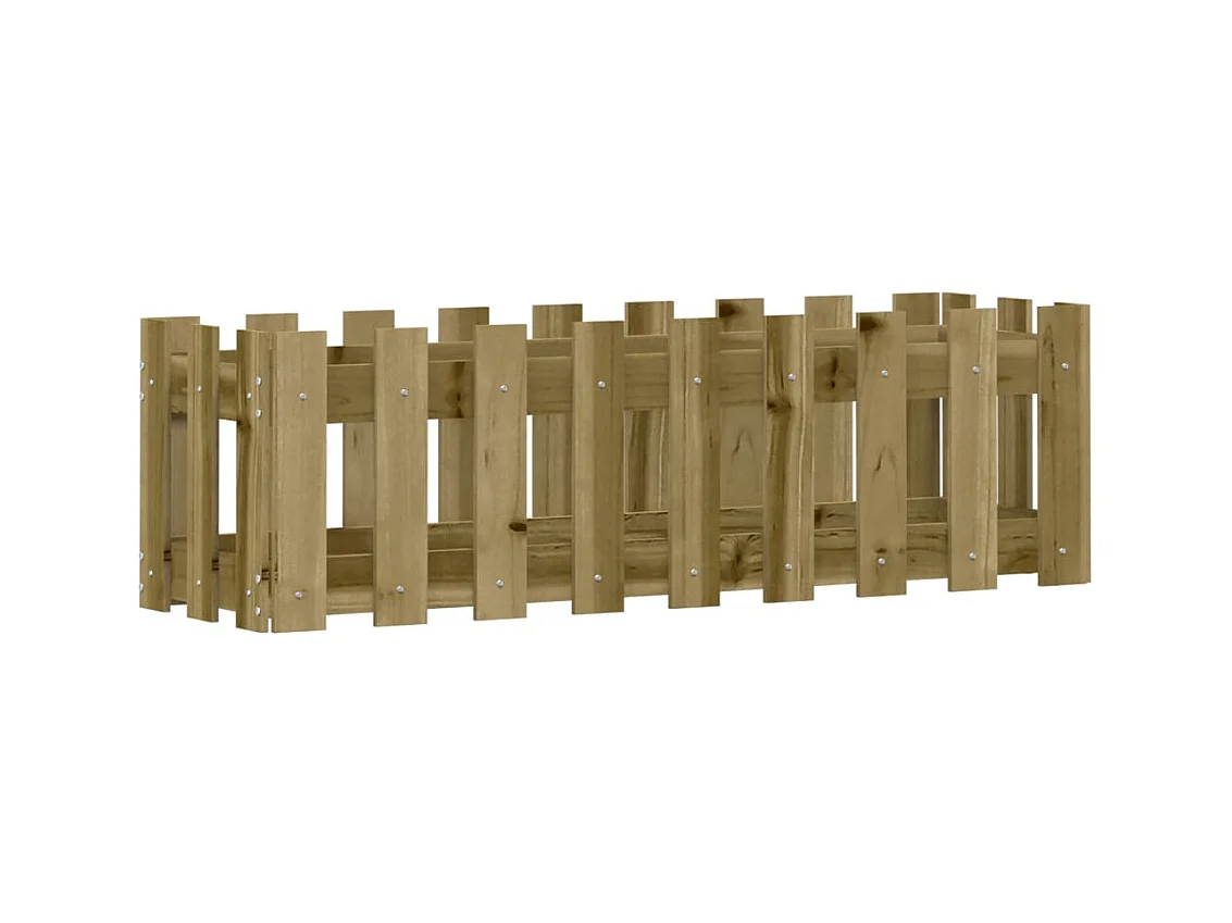 Jardinière bac lit surélevé bois marron 100 x 30 x 30 cm 02_0039819