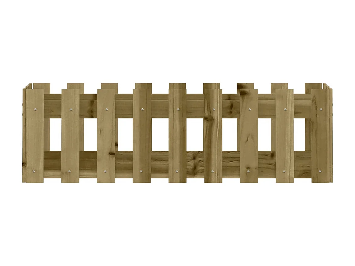 Jardinière bac lit surélevé bois marron 100 x 30 x 30 cm 02_0039819