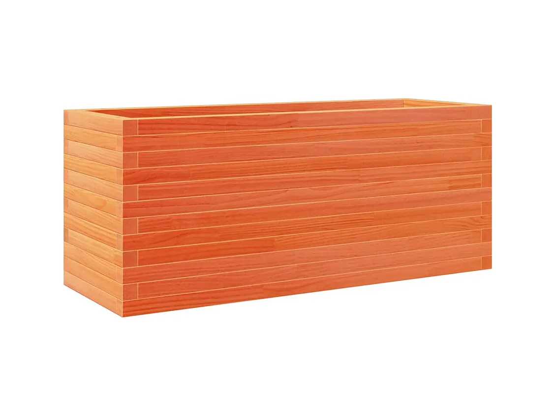 Jardinière bac lit surélevé bois marron 110 x 40 x 46 cm 02_0038432