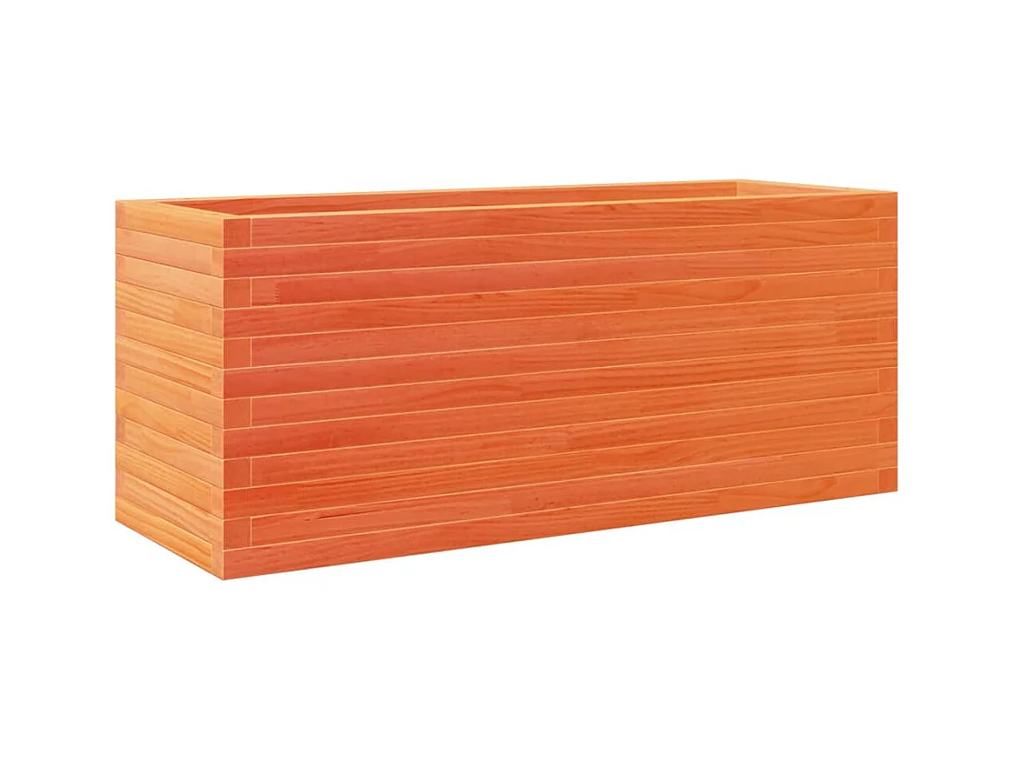 Jardinière bac lit surélevé bois marron 110 x 40 x 46 cm 02_0038432