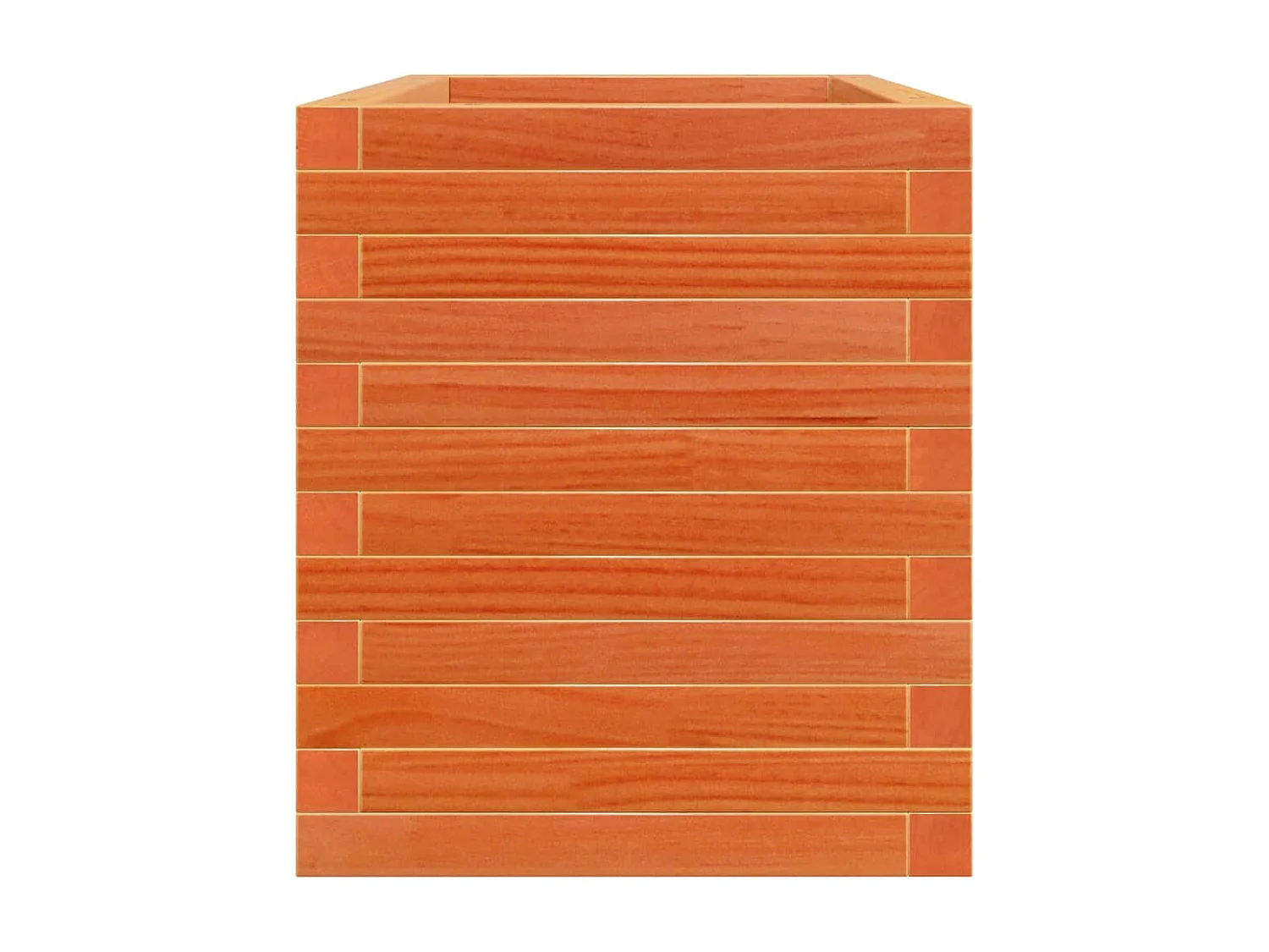 Vassoio per fioriera aiuola rialzata piante fiori terrazza giardino cera 70 x 40 x 46 cm legno di pino massiccio marrone 02_0038482