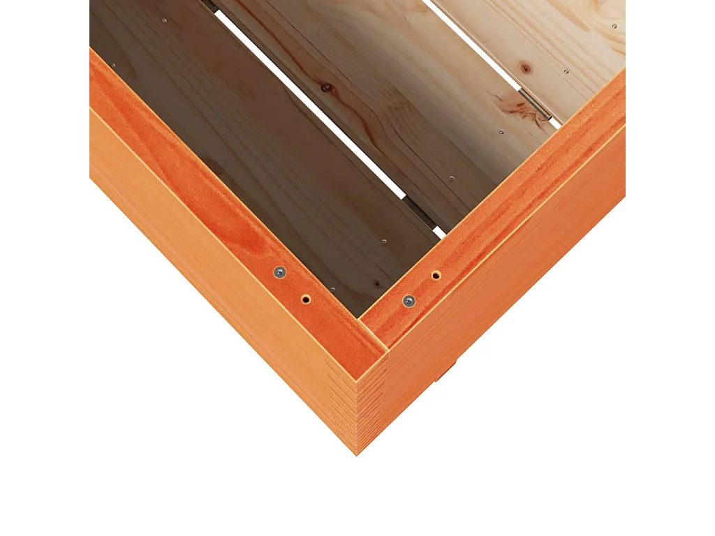 Vassoio per fioriera aiuola rialzata piante fiori terrazza giardino cera 90 x 40 x 72 cm legno di pino massiccio marrone 02_0038514