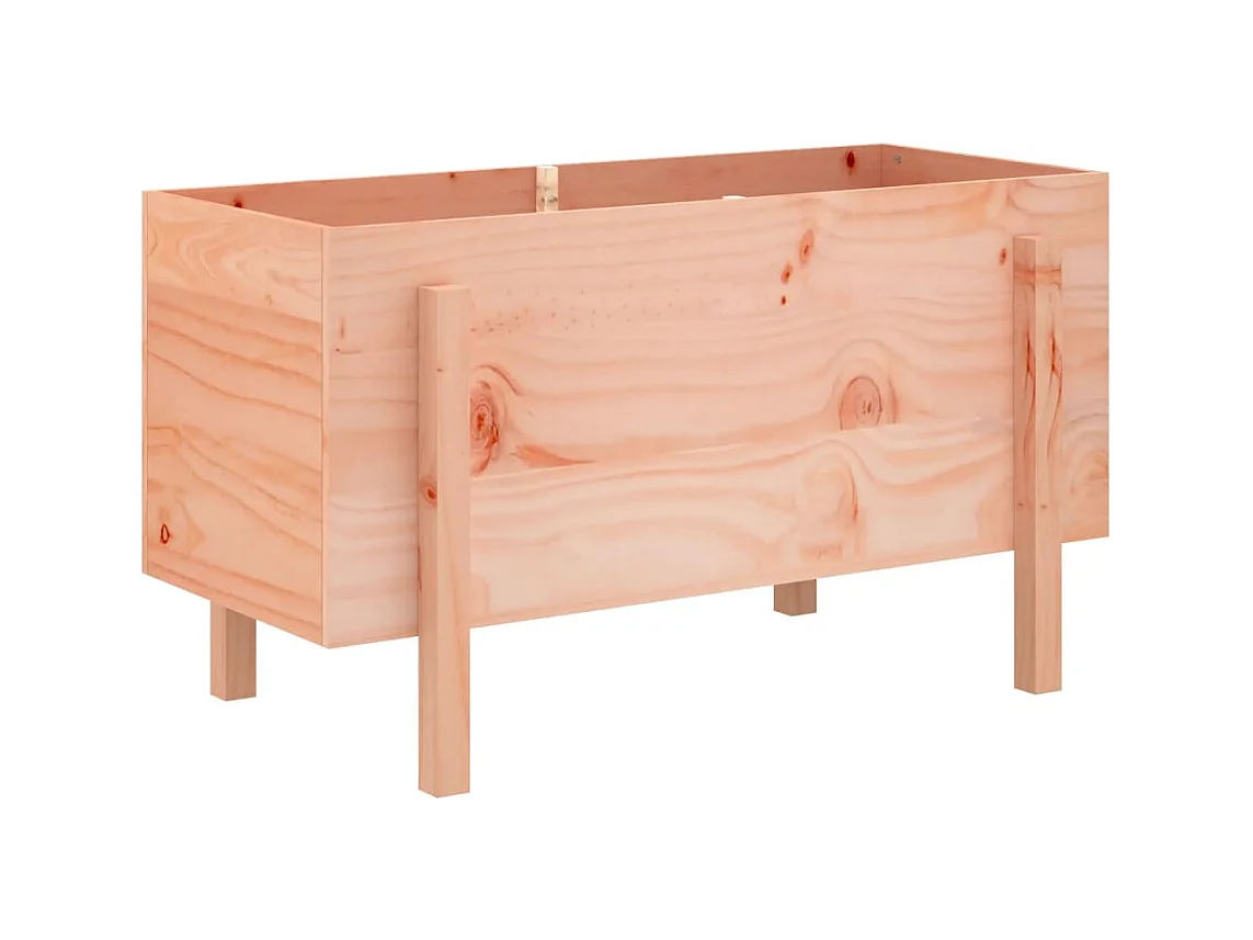 Vassoio per fioriera aiuola rialzata piante fiori terrazza giardino giardino 101 x 50 x 57 cm legno massello Douglas marrone 02_0039316