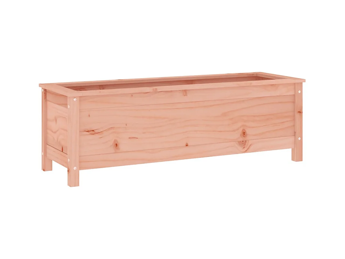 Jardinière bac lit surélevé bois marron 119.5 x 40 x 39 cm 02_0039324