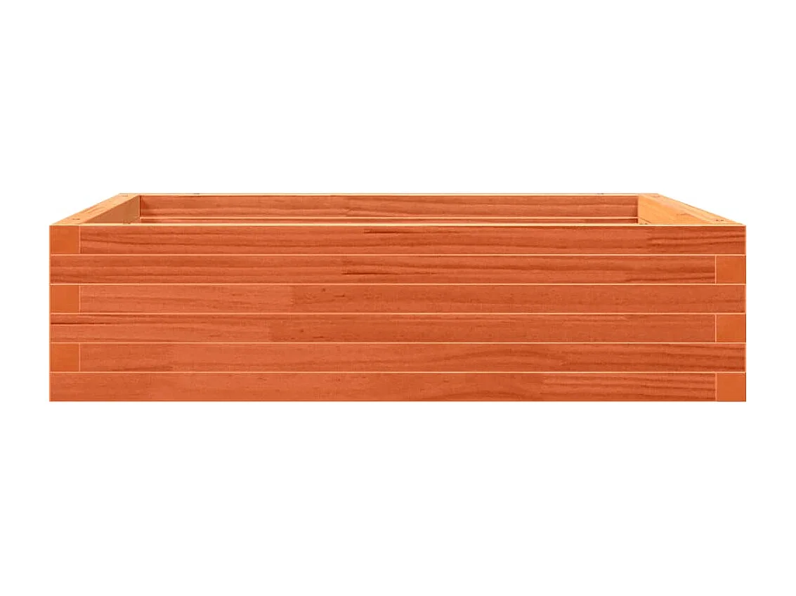 Vassoio per fioriera aiuola rialzata piante fiori terrazzo giardino cera 90 x 90 x 23 cm legno massello di pino marrone 02_0038527