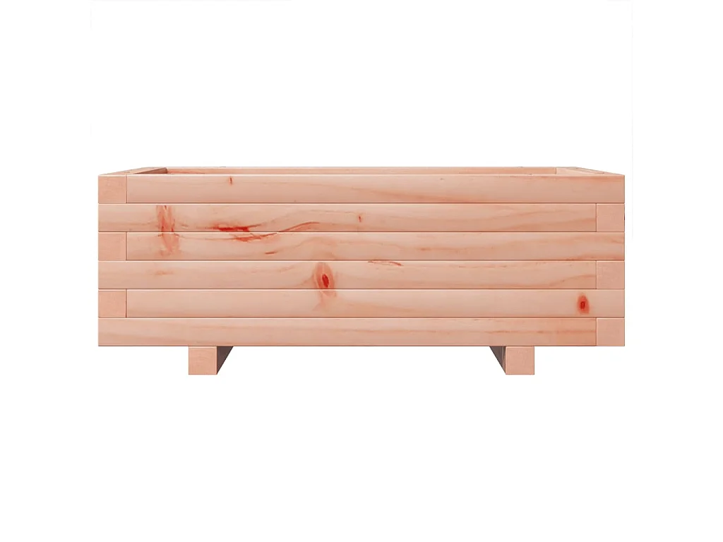 Vassoio per fioriera aiuola rialzata piante fiori terrazza giardino 70 x 40 x 26,5 cm legno massello marrone Douglas 02_0037776