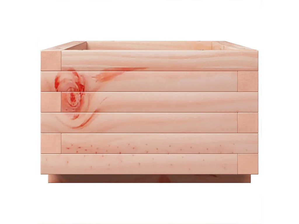 Vassoio per fioriera aiuola rialzata piante fiori terrazza giardino 70 x 40 x 26,5 cm legno massello marrone Douglas 02_0037776