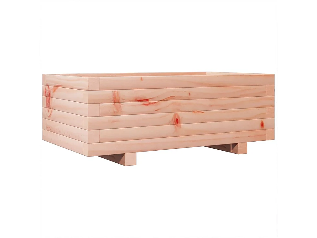 Vassoio per fioriera aiuola rialzata piante fiori terrazza giardino 70 x 40 x 26,5 cm legno massello marrone Douglas 02_0037776