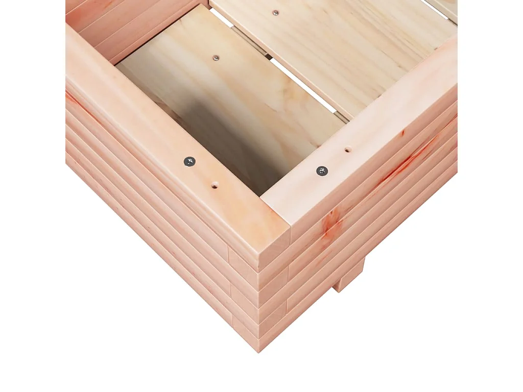 Vassoio per fioriera aiuola rialzata piante fiori terrazza giardino 70 x 40 x 26,5 cm legno massello marrone Douglas 02_0037776