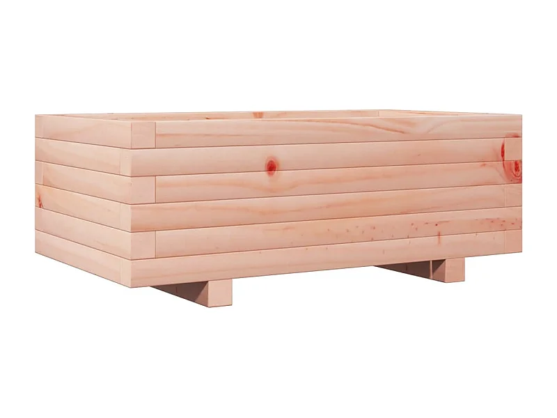 Vassoio per fioriera aiuola rialzata piante fiori terrazza giardino 70 x 40 x 26,5 cm legno massello marrone Douglas 02_0037776