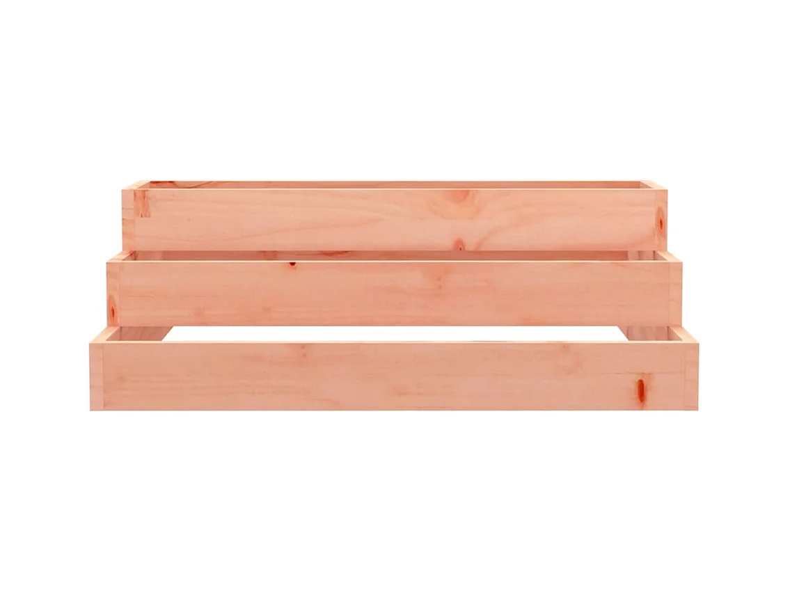 Jardinière bac lit surélevé bois marron 80 x 80 x 27 cm 02_0037895