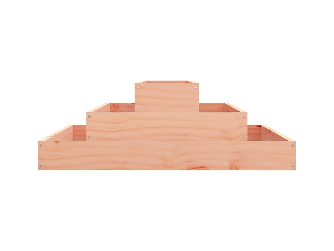 Jardinière bac lit surélevé bois marron 80 x 80 x 27 cm 02_0037895