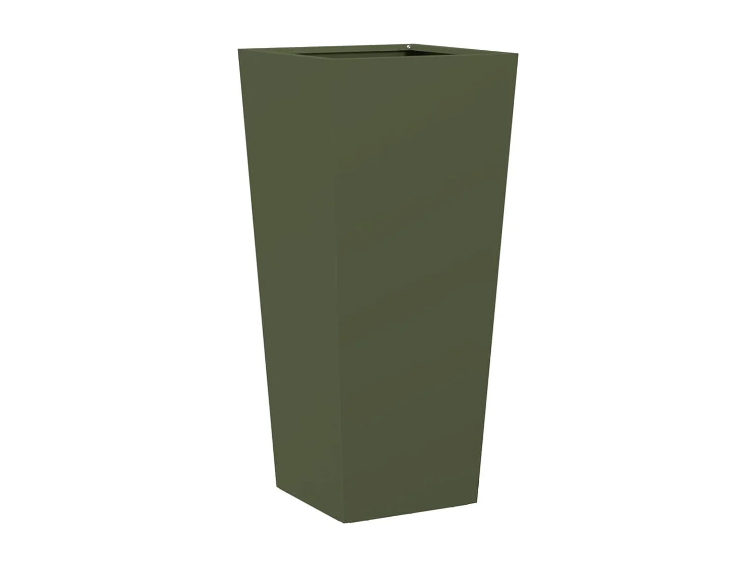 Bandeja para plantador canteiro elevado plantas flores terraço jardim azeitona 35 x 35 x 75 cm aço verde 02_0038695