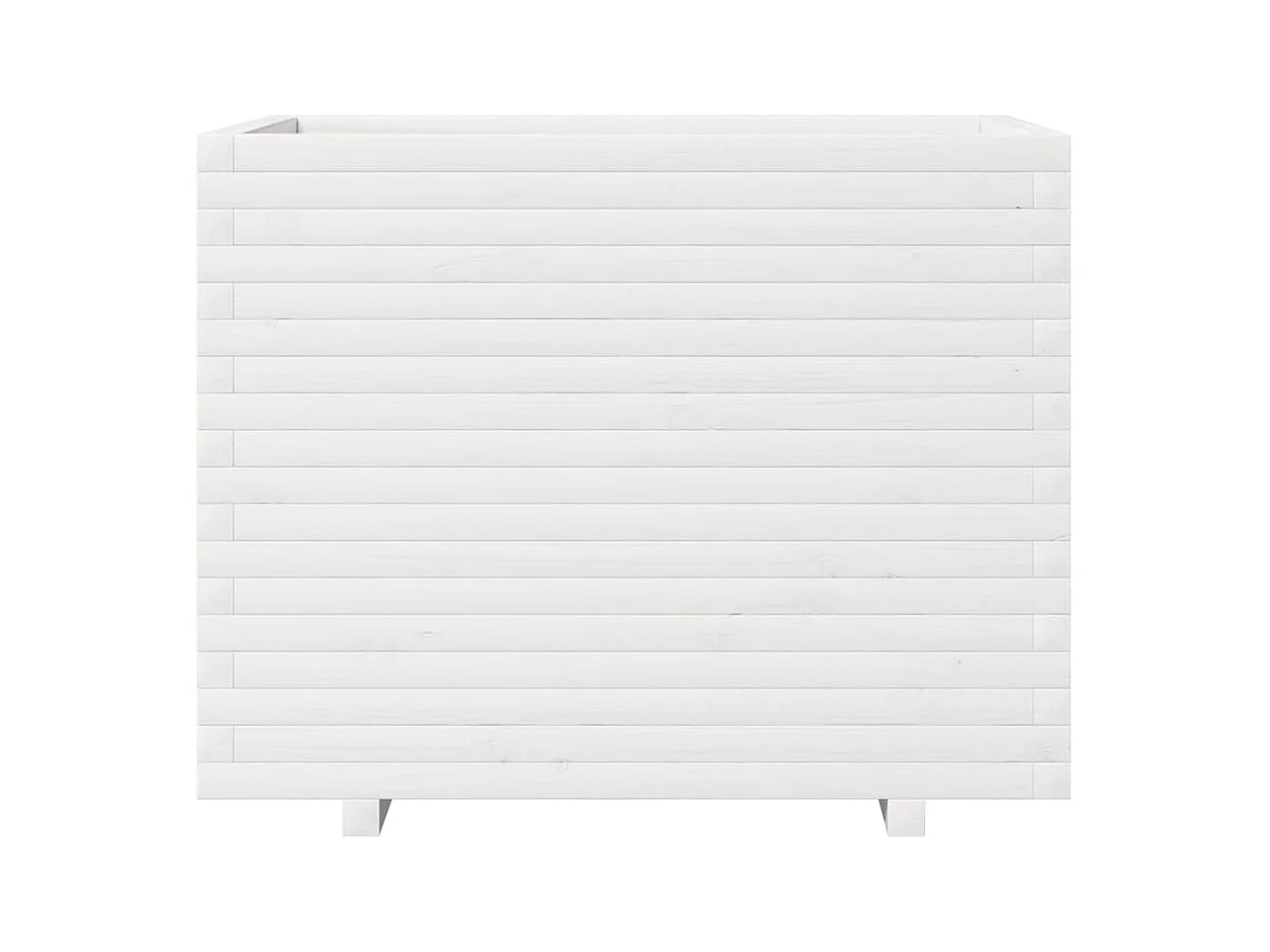 Jardinière bac lit surélevé bois blanche 90 x 60 x 72 cm 02_0038037