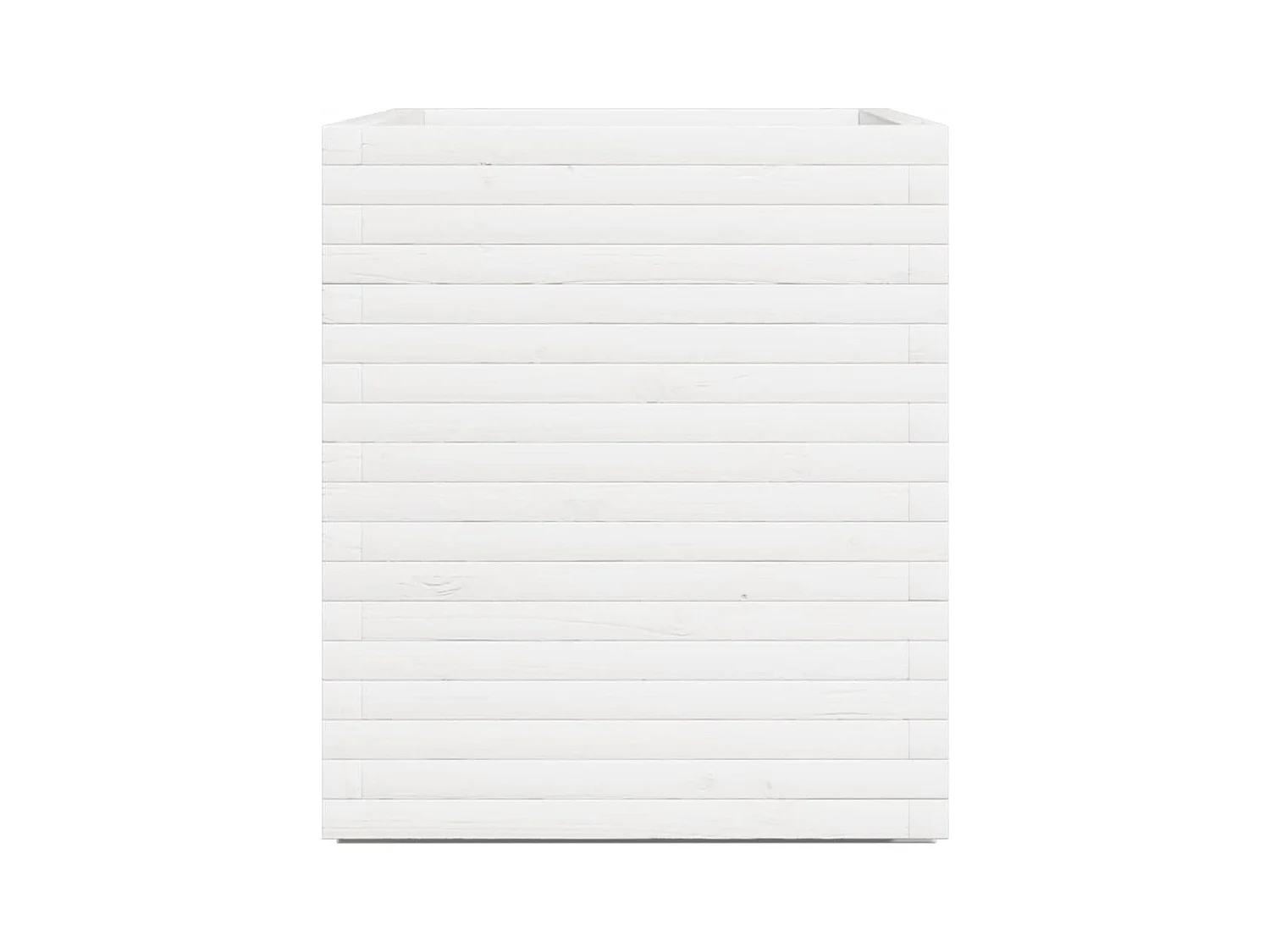 Jardinière bac lit surélevé bois blanche 90 x 60 x 72 cm 02_0038037