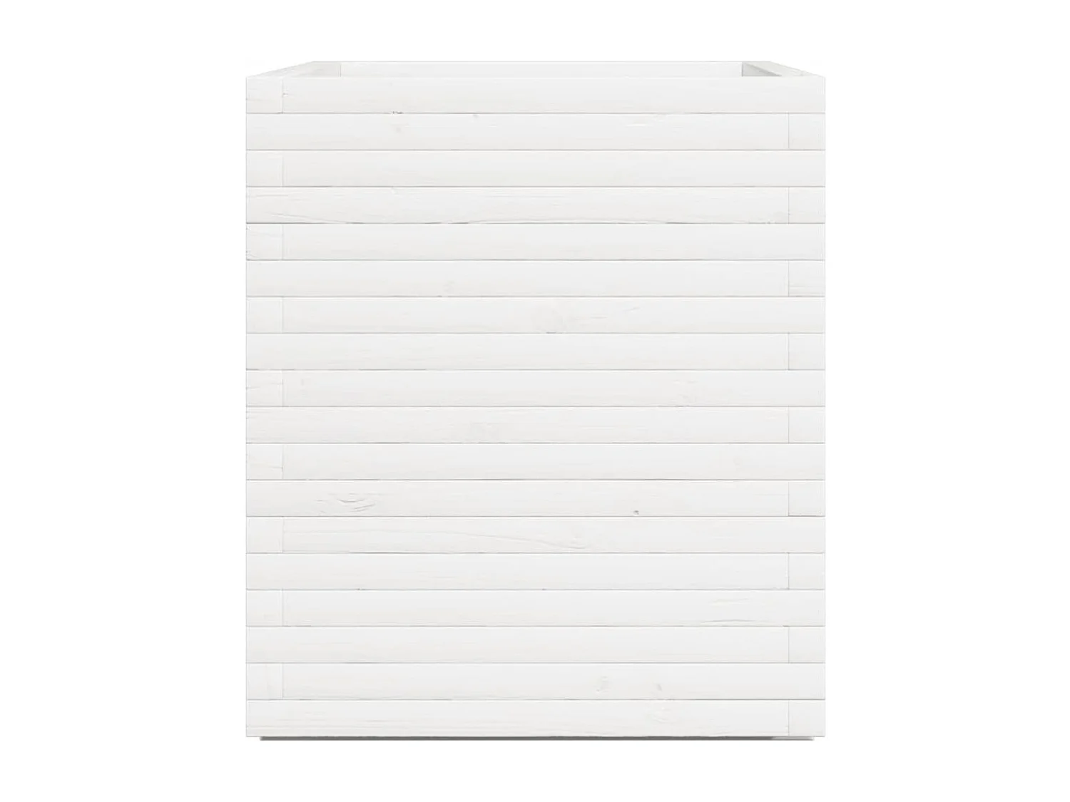 Jardinière bac lit surélevé bois blanche 90 x 60 x 72 cm 02_0038037