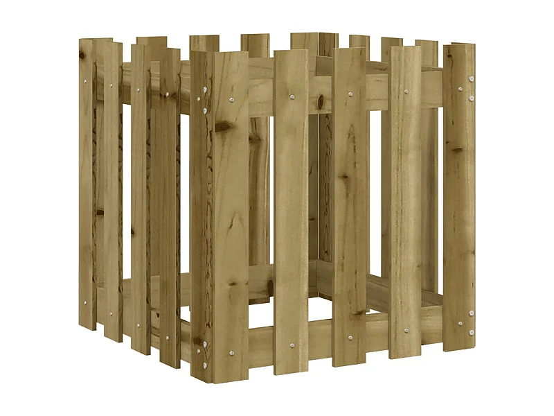 Jardinière bac lit surélevé marron 50 x 50 x 50 cm 02_0038098