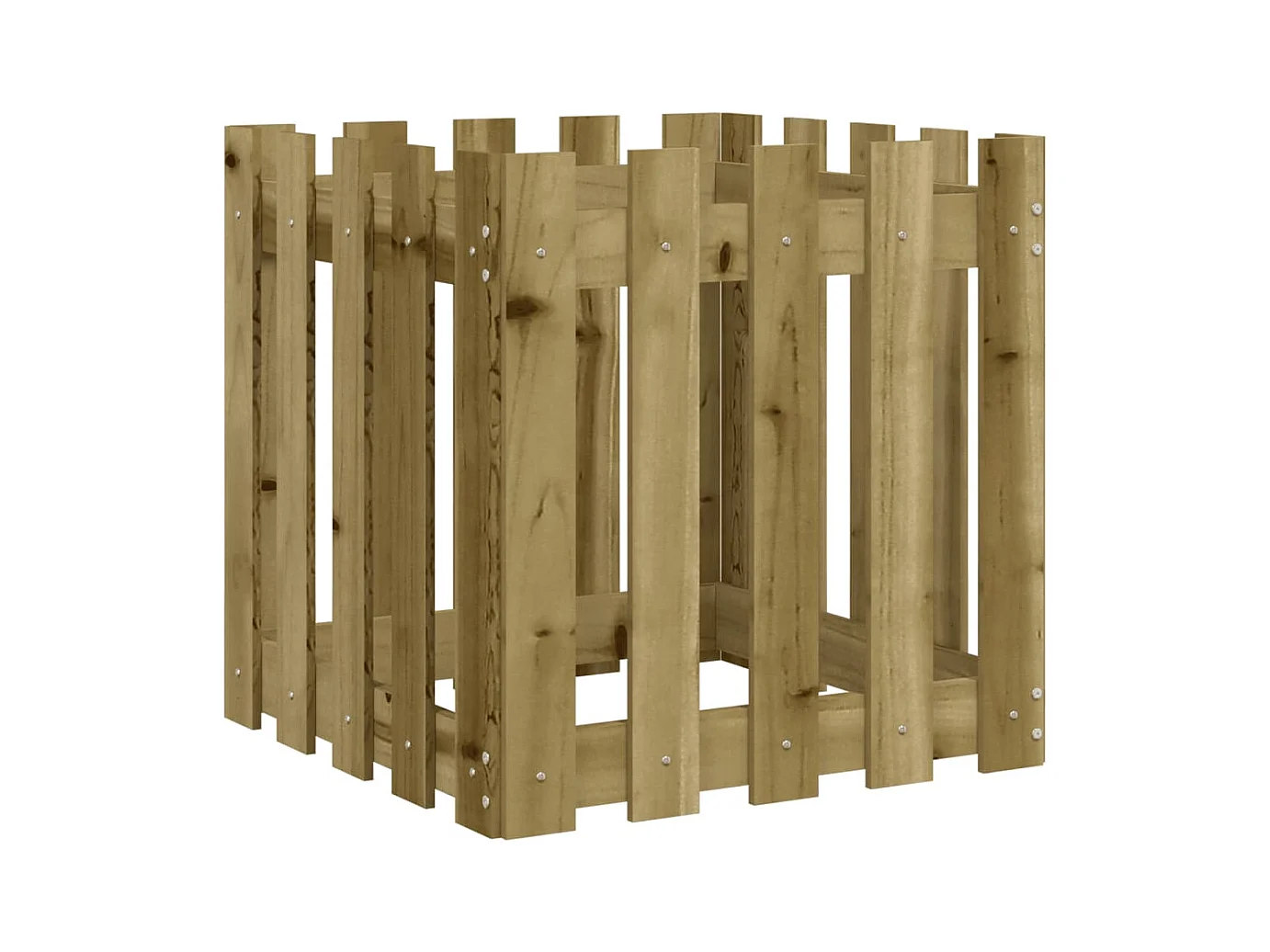 Jardinière bac lit surélevé marron 50 x 50 x 50 cm 02_0038098