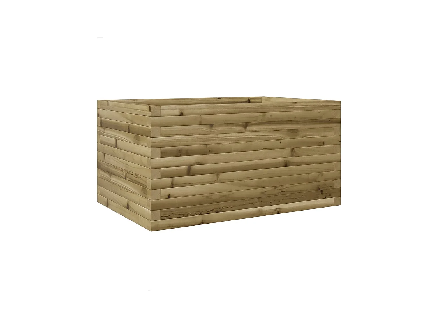 Jardinière bac lit surélevé bois marron 90 x 60 x 46 cm 02_0038019