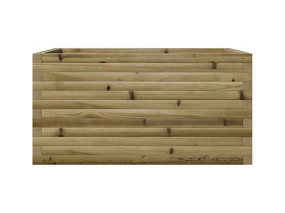 Jardinière bac lit surélevé bois marron 90 x 60 x 46 cm 02_0038019