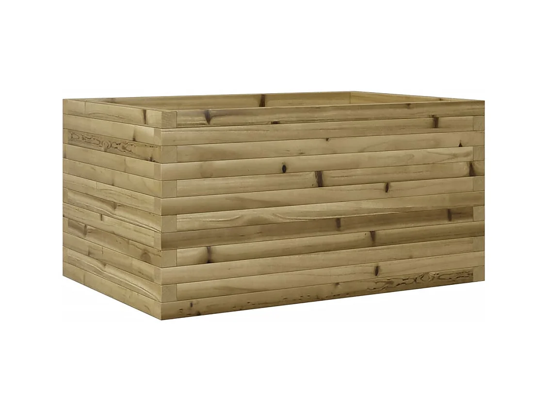 Jardinière bac lit surélevé bois marron 90 x 60 x 46 cm 02_0038019