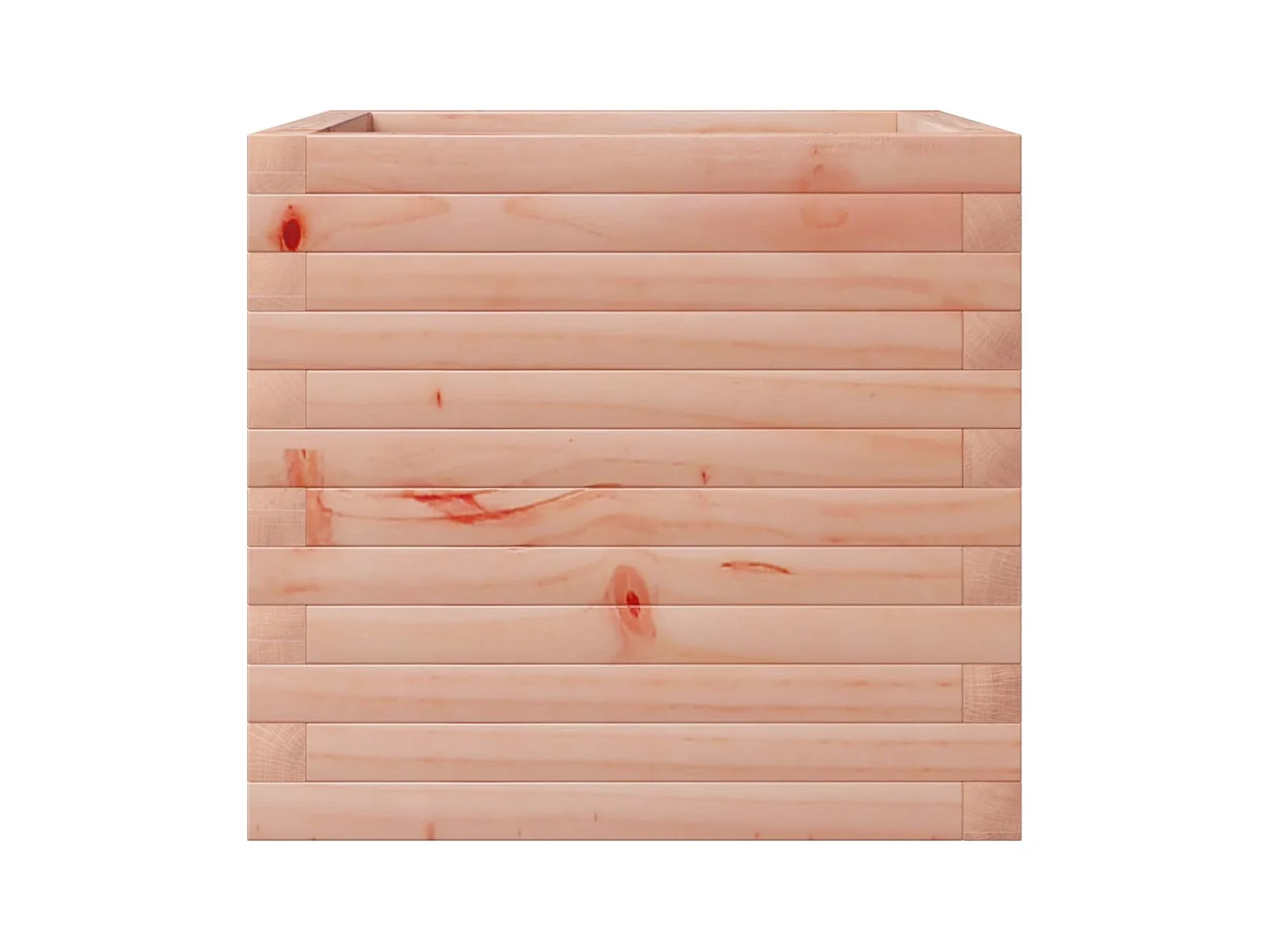 Vassoio per fioriera aiuola rialzata piante fiori terrazza giardino 50 x 50 x 45,5 cm legno massello di abete Douglas marrone 02_0037638