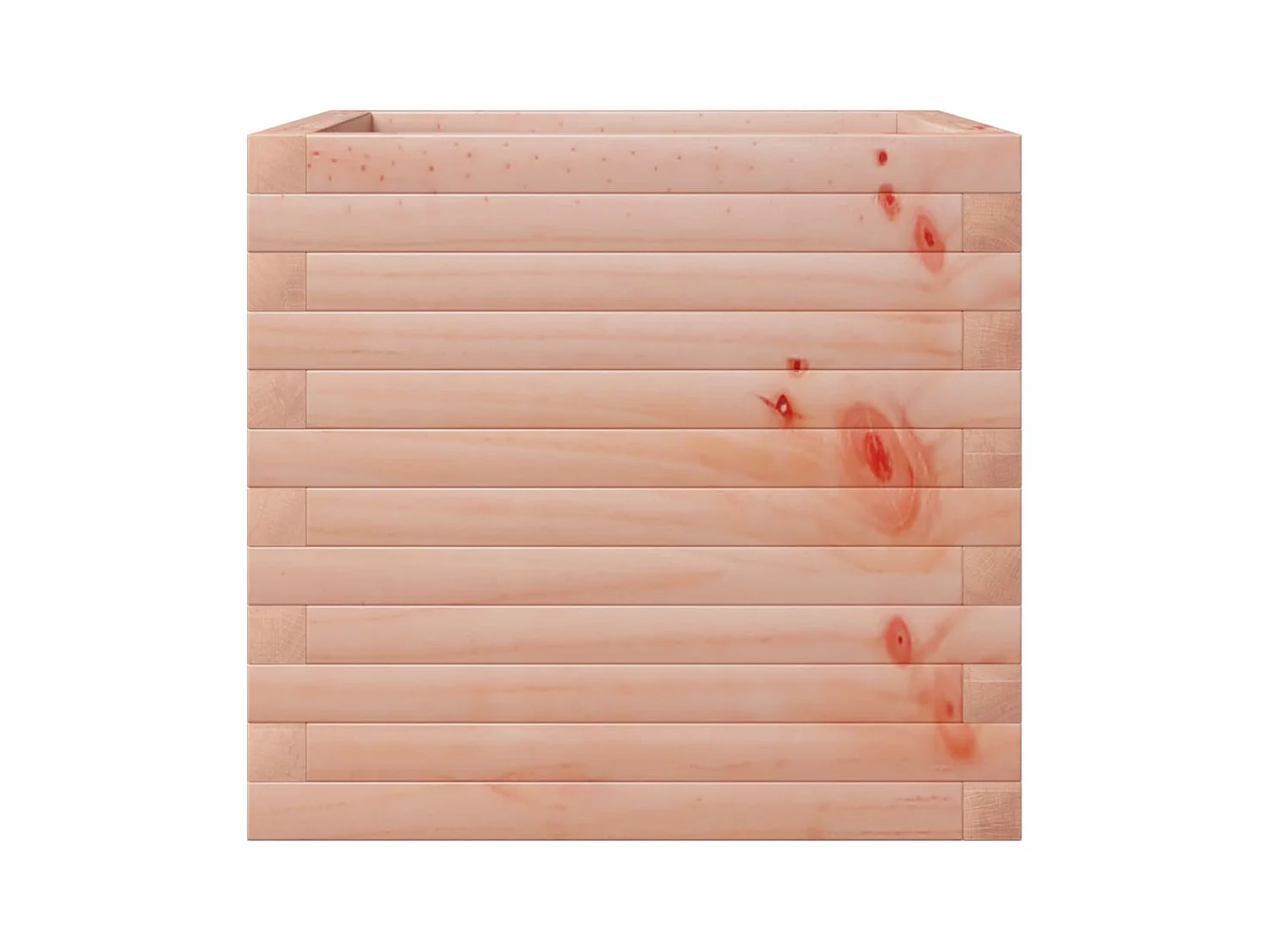 Vassoio per fioriera aiuola rialzata piante fiori terrazza giardino 50 x 50 x 45,5 cm legno massello di abete Douglas marrone 02_0037638