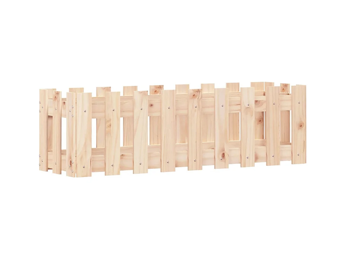 Jardinière bac lit surélevé marron 100 x 30 x 30 cm 02_0039786