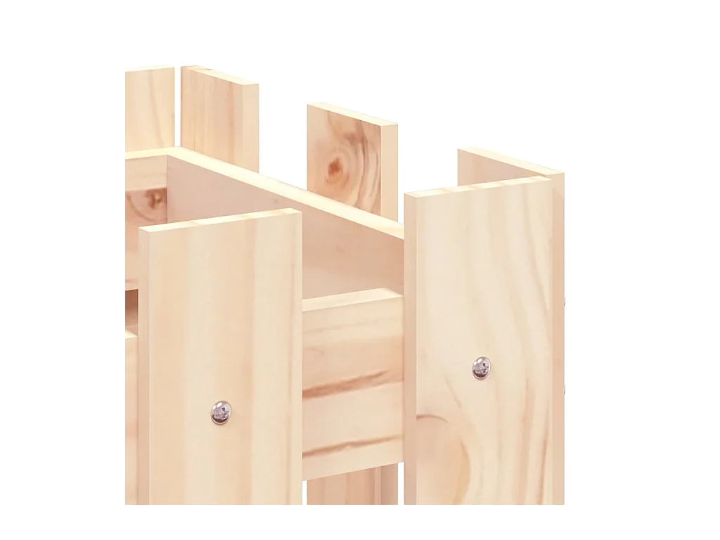 Jardinière bac lit surélevé marron 100 x 30 x 30 cm 02_0039786