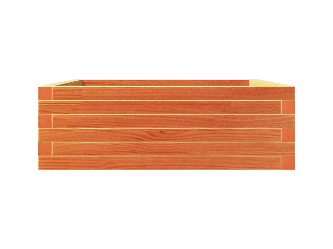 Jardinière bac lit surélevé bois marron 70 x 70 x 23 cm 02_0038488