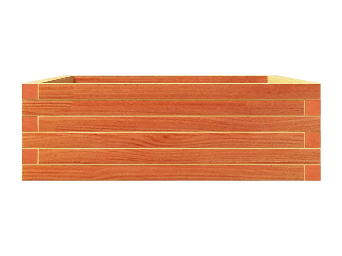 Vassoio per fioriera aiuola rialzata piante fiori terrazza giardino cera 70 x 70 x 23 cm legno di pino massiccio marrone 02_0038488