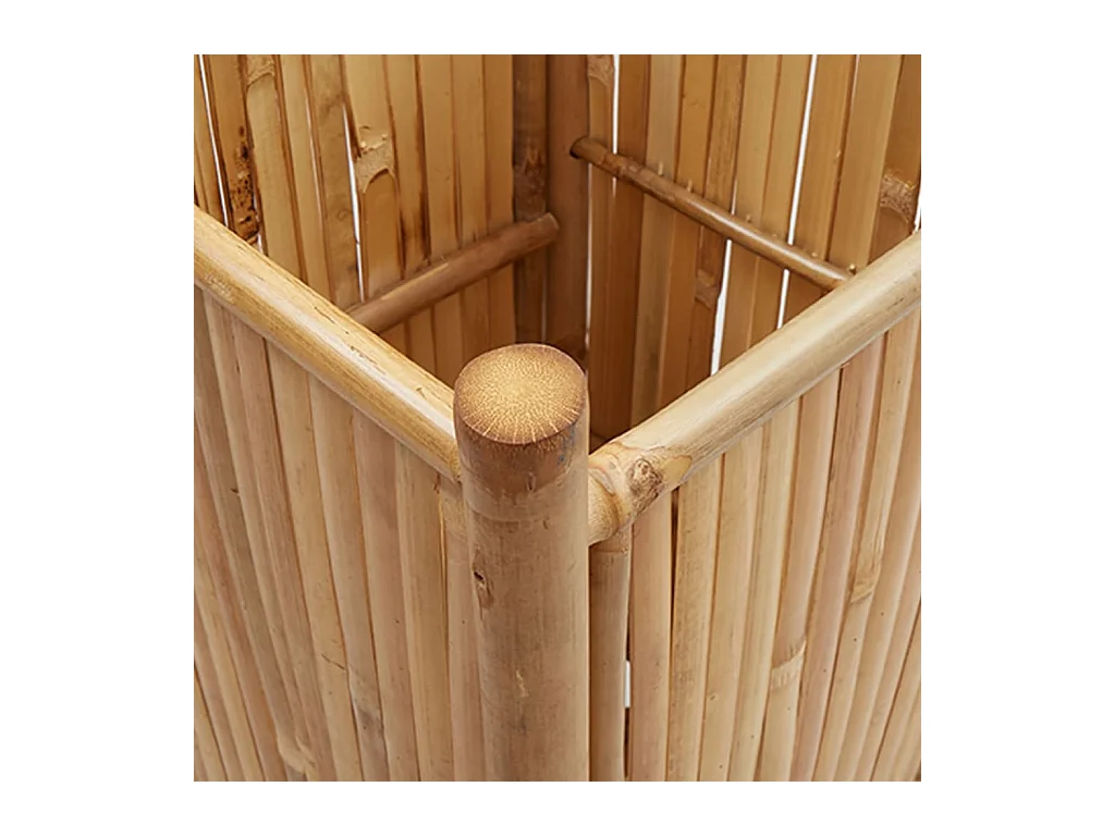 Jardinière bac lit surélevé bambou marron 40 x 40 x 80 cm 02_0037585