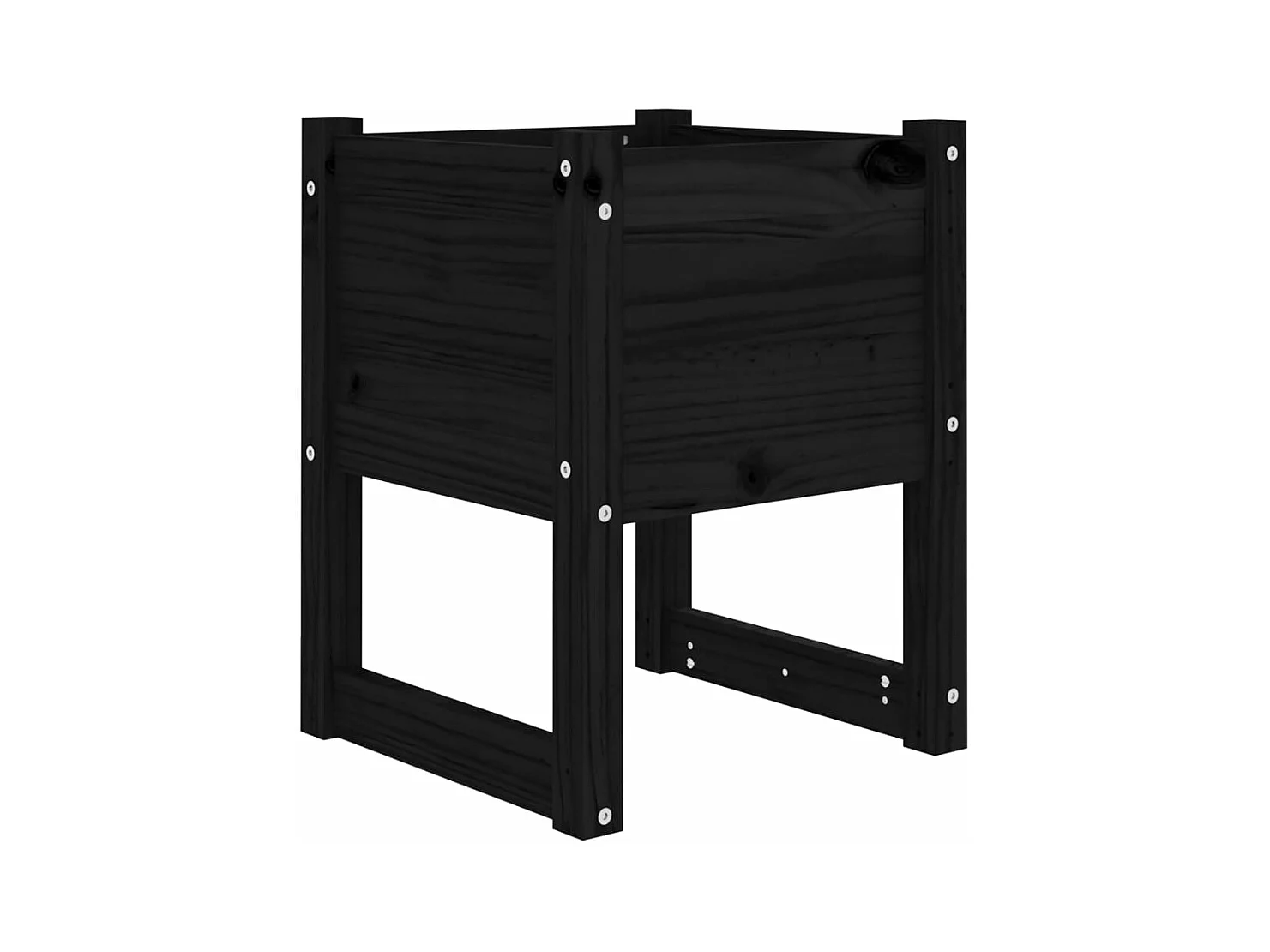 Jardinière bac lit surélevé bois marron 40 x 40 x 52.5 cm 02_0038964