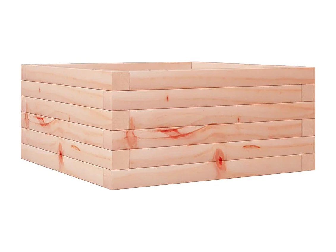 Vassoio per fioriera aiuola rialzata piante fiori terrazza giardino 50 x 50 x 23 cm legno massello marrone Douglas 02_0037630