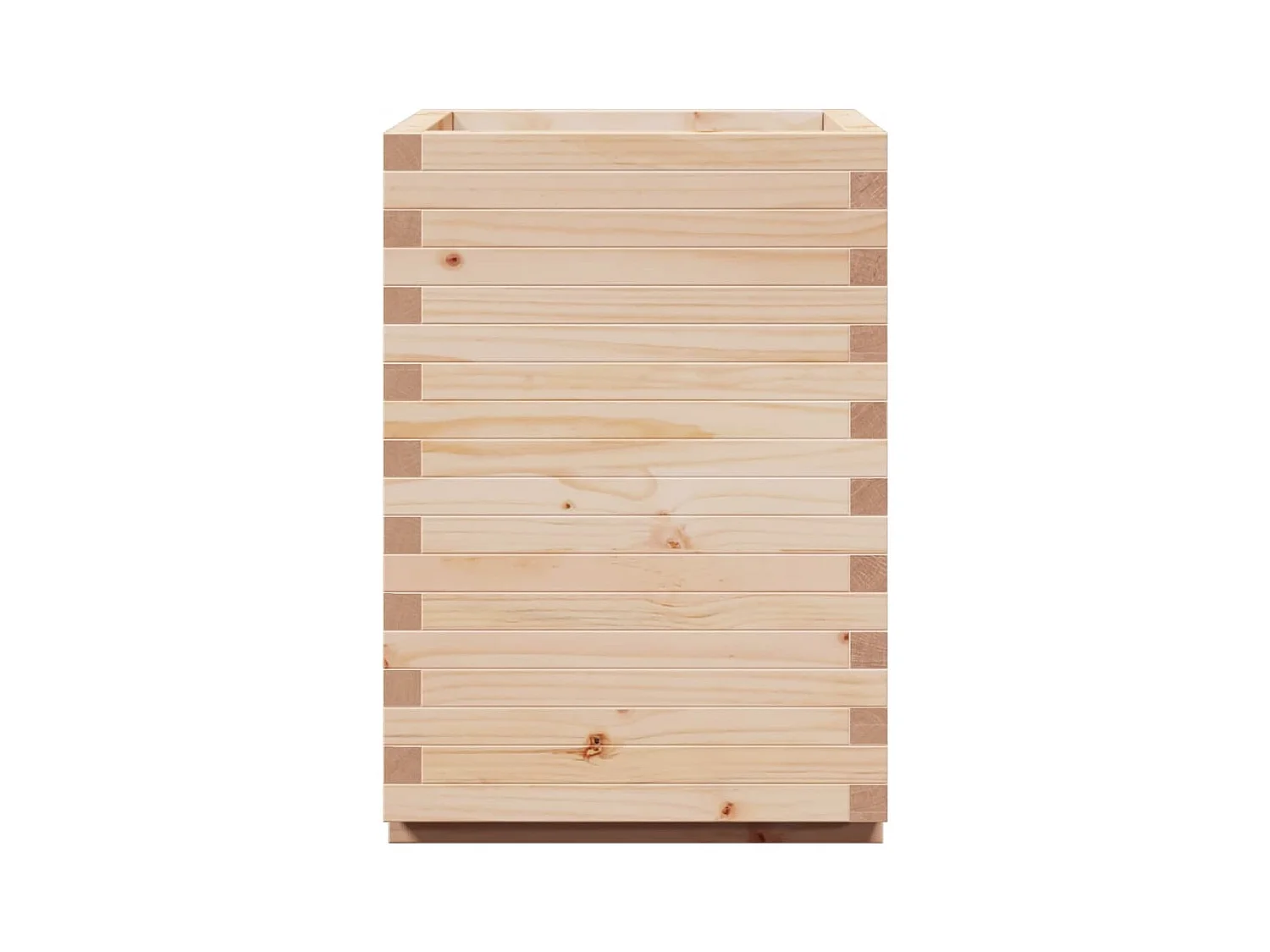 Jardinière bac lit surélevé bois marron 50 x 50 x 72.5 cm 02_0037680