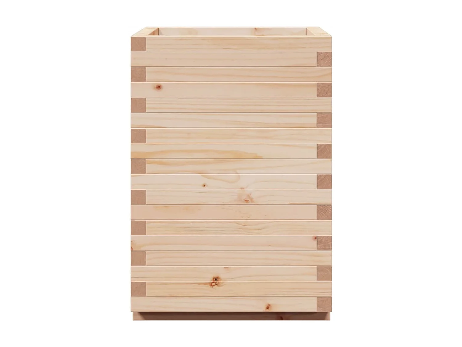 Vassoio per fioriera aiuola rialzata piante fiori terrazza giardino 50 x 50 x 72,5 cm legno di pino massiccio marrone 02_0037680