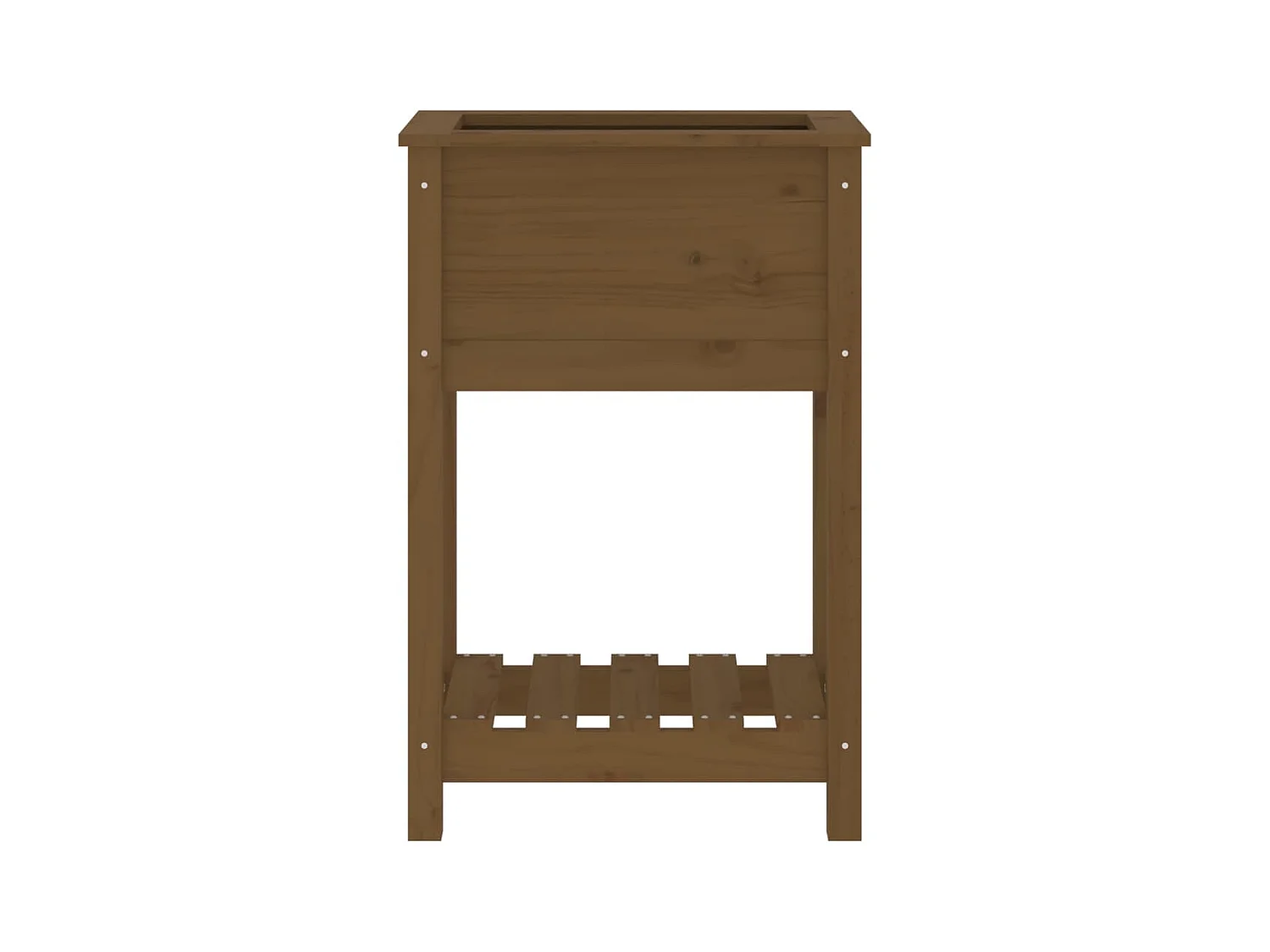 Jardinière bac lit surélevé bois marron 54 x 34.5 x 81 cm 02_0038389