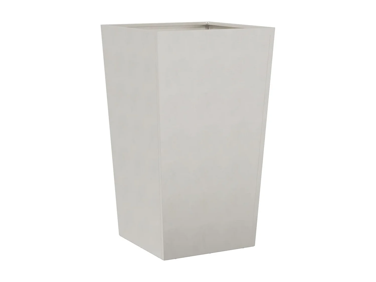 Vaso per fioriera aiuola rialzata piante fiori terrazzo giardino 45 x 45 x 75 cm acciaio inox grigio chiaro 02_0037612