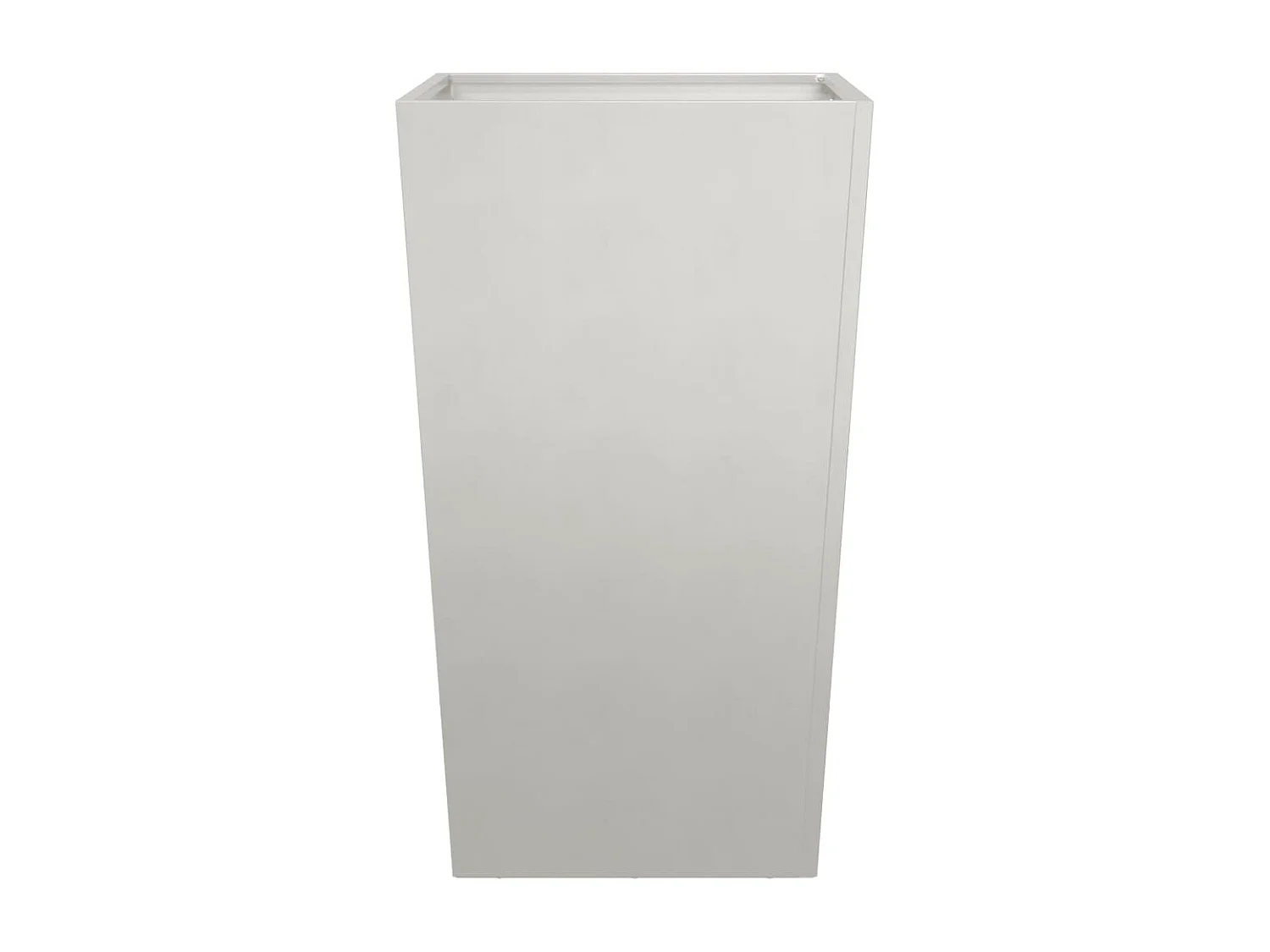 Vaso per fioriera aiuola rialzata piante fiori terrazzo giardino 45 x 45 x 75 cm acciaio inox grigio chiaro 02_0037612