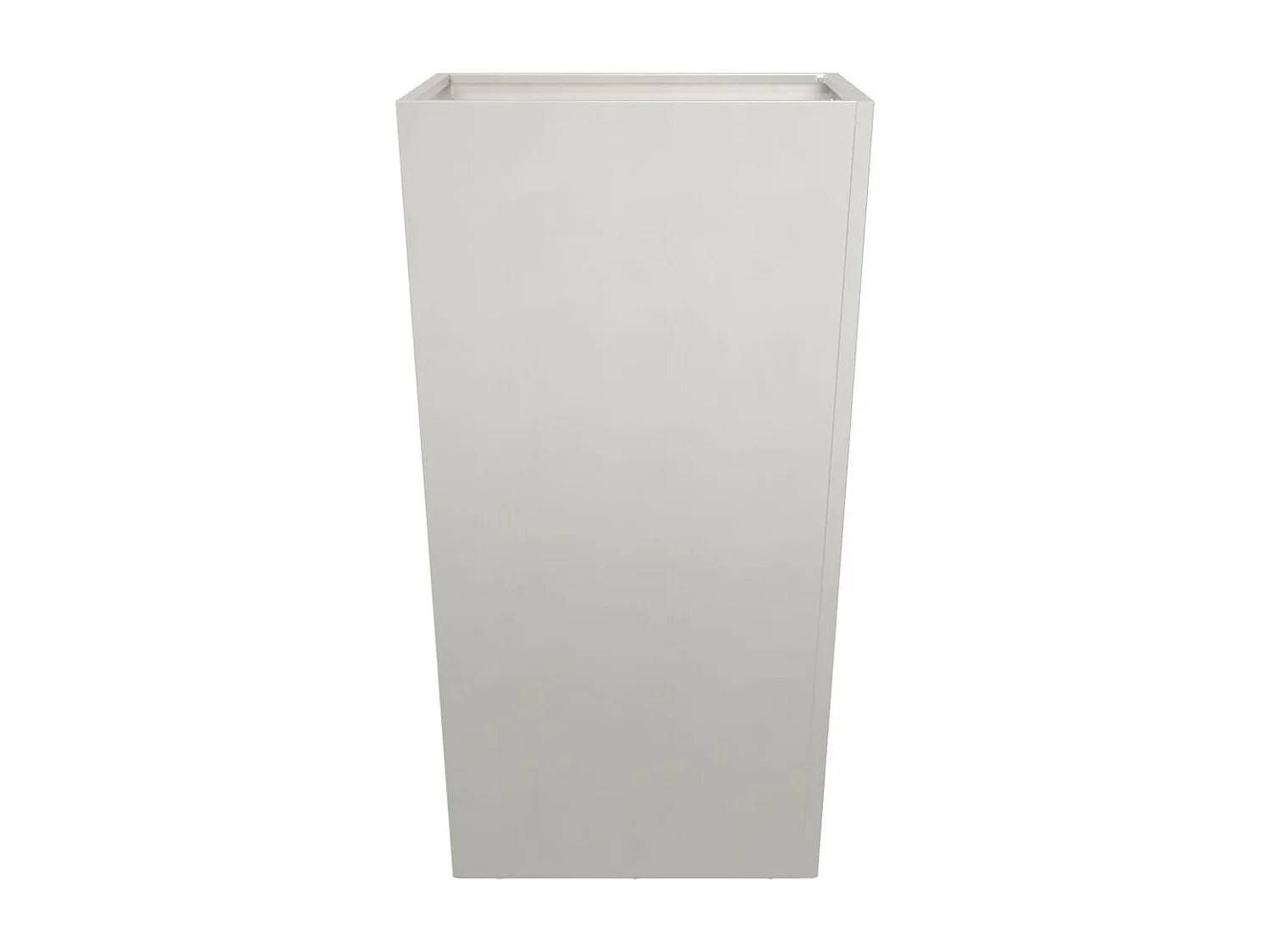 Vaso per fioriera aiuola rialzata piante fiori terrazzo giardino 45 x 45 x 75 cm acciaio inox grigio chiaro 02_0037612