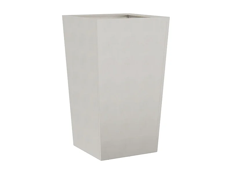 Vaso per fioriera aiuola rialzata piante fiori terrazzo giardino 45 x 45 x 75 cm acciaio inox grigio chiaro 02_0037612