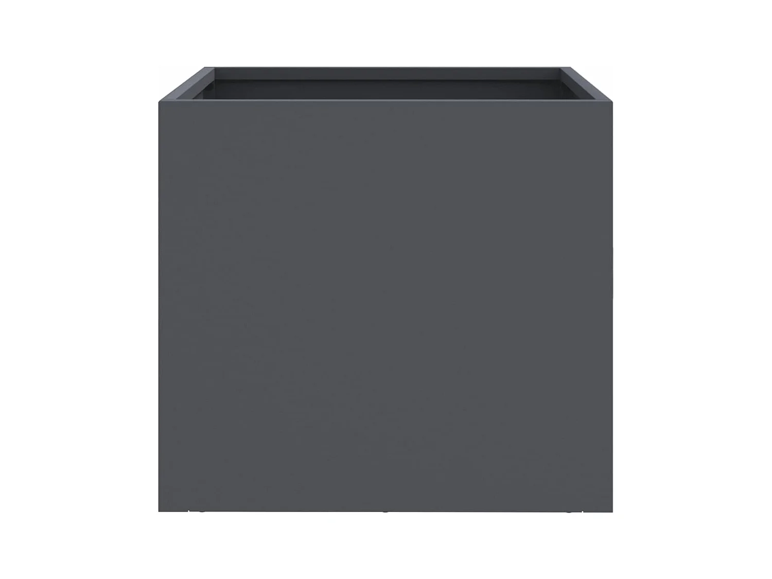 Fioriera aiuola rialzata vassoio piante fiori terrazza giardino 32 x 30 x 29 cm acciaio antracite 02_0037505